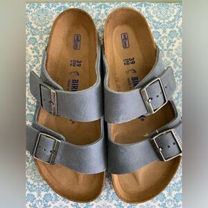 BIRKENSTOCK Arizona EU 39 Oiled Leather Dusty Blue